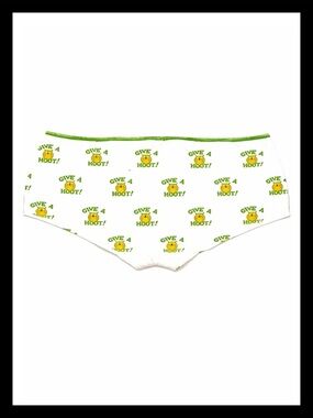 💕ⓅⒾⓃⓀ ⓋⓈ VINTAGE/RARE “GIVE A HOOT” Extra Low Rise Boy Short Panties ✨NWT💕